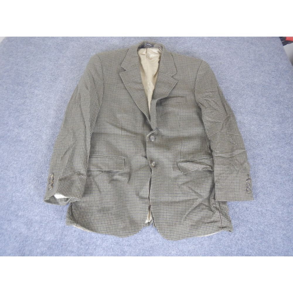 Lauren Ralph Lauren Wool Houndstooth Check Blazer Men 42R Sport Coat Suit Jacket